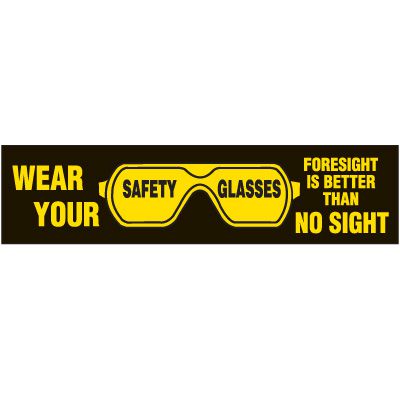 Wear Safety Glasses Labels
