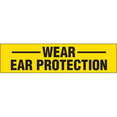 Wear Ear Protection Labels