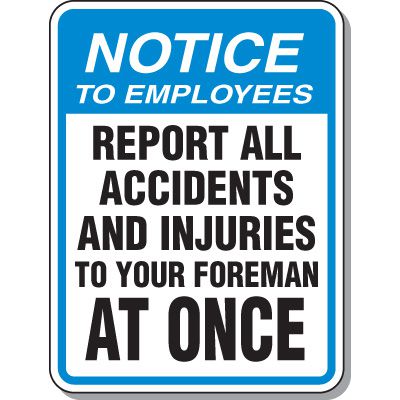 Notice To Employee Sign