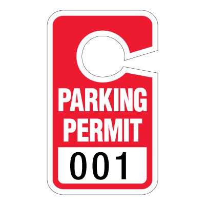 Double Sided Parking Permits