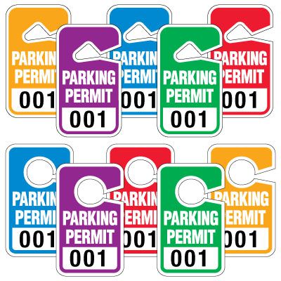 Parking Permits Hang Tags