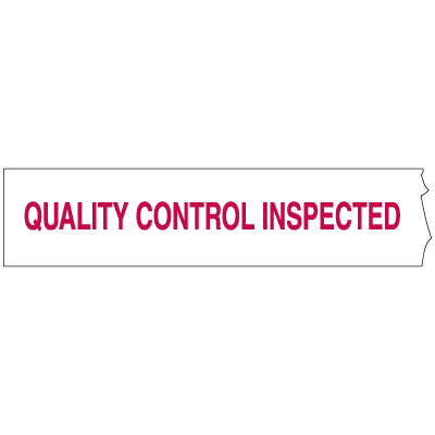 Quality Control Shipping Tape - Inspected
