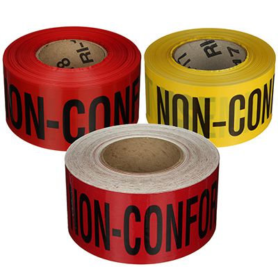 Quality Control Tapes - Non-Conforming Do Not Use