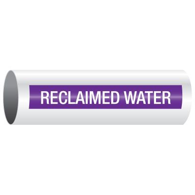 Reclaimed Water - Opti-Code® Self-Adhesive Pipe Markers