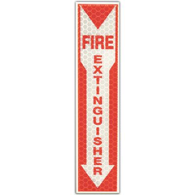 Reflective Glow Fire Extinguisher Sign Cyalume 9-30071