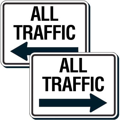 All Traffic Signs - Left Or Right Arrow