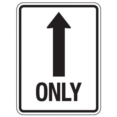 Reflective Traffic Signs - Straight Arrow