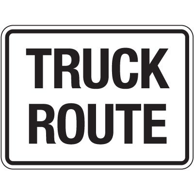 Reflective Traffic Signs - Truck Route Sign