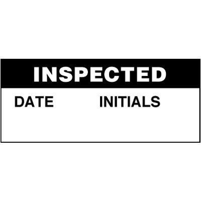 Inspected Removable Write-On Status Labels