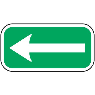 Reserved Parking Signs - Left Arrow