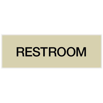 Restroom - Engraved Standard Wording Signs