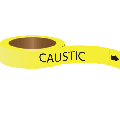 Caustic - Roll Form Adhesive Pipe Markers