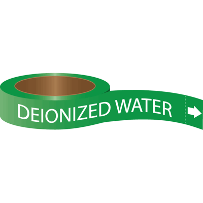Deionized Water - Roll Form Adhesive Pipe Markers
