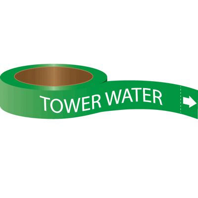 Tower Water - Roll Form Adhesive Pipe Markers