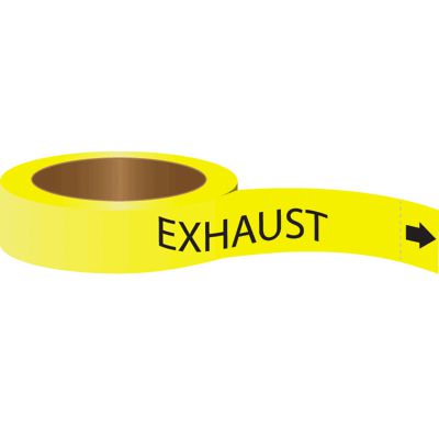 Exhaust - Roll Form Adhesive Pipe Markers