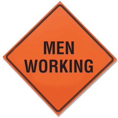 Roll Up Signs - Men Working