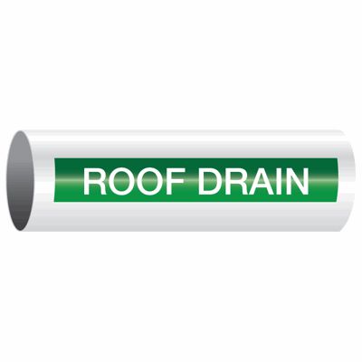 Roof Drain - Opti-Code® Self-Adhesive Pipe Markers