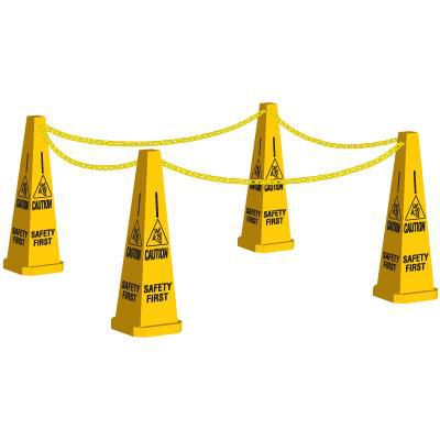 Caution Safety First Safety Cone Kit