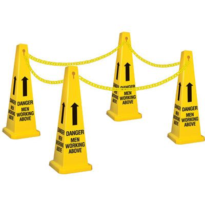 Men Working Above Safety Cone Kit