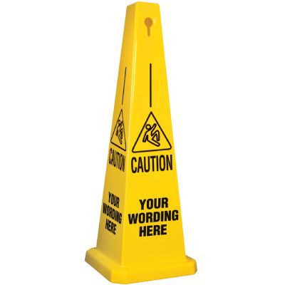Custom-Worded Safety Cone
