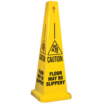 Floor May Be Slippery Safety Cone