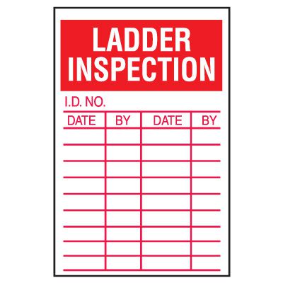 Ladder Inspection Record Log Labels - 5pk