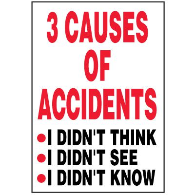 Causes Of Accidents Label