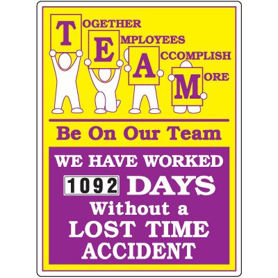 Team Together Employees Accomplish More Scoreboard