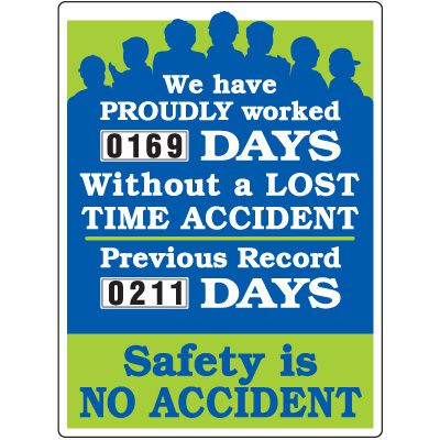 Safety Is No Accident Scoreboard