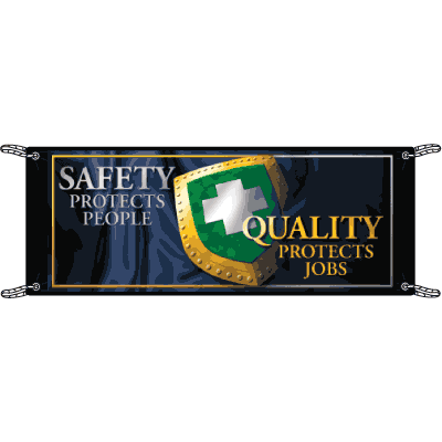 Safety Protects People Safety Slogan Banners