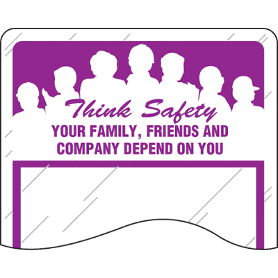 Purple Safety Slogan Mirror