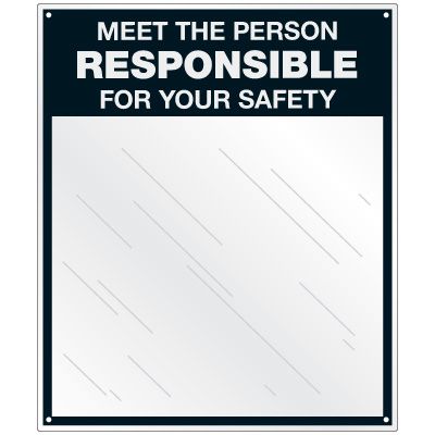 Safety Slogan Mirror Signs - Meet The Person