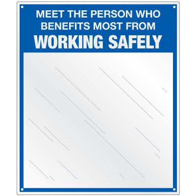 Safety Slogan Mirror Signs - Working Safely