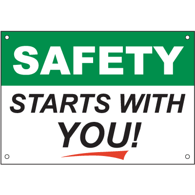 Safety Starts With You Safety Slogan Wallcharts