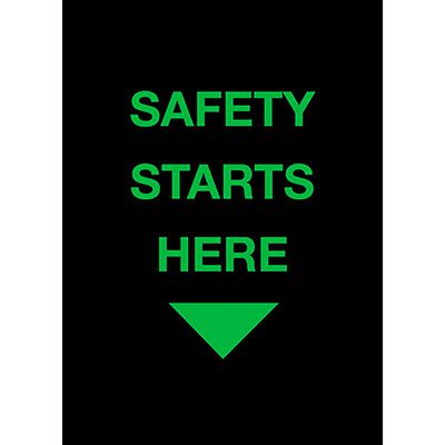 Safety Starts Here - Safety Message Mat
