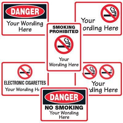 Semi-Custom No Smoking Signs
