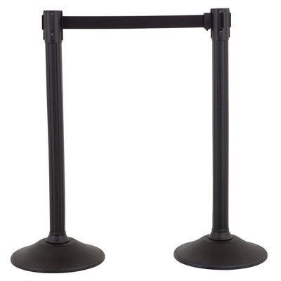 Sentry Stanchions with Black Belt