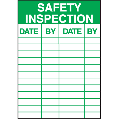 Safety Inspection Service Labels