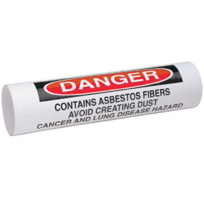 Danger Asbestos - Setmark® Snap-Around Pipe Markers