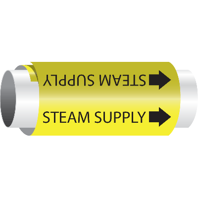 Steam Supply - Setmark® Snap-Around Pipe Markers