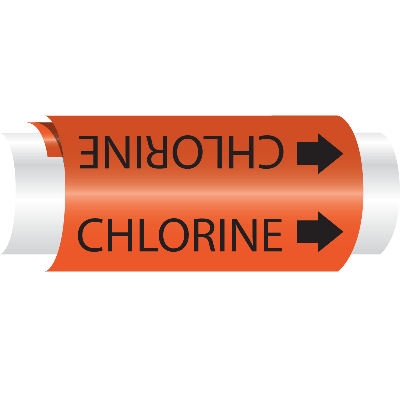 Chlorine - Setmark® Snap-Around Pipe Markers