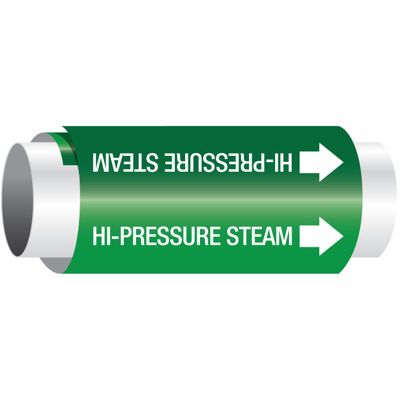 Hi-Pressure Steam - Setmark® Snap-Around Pipe Markers