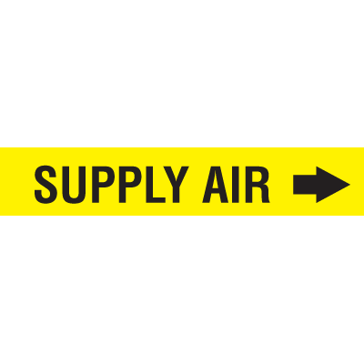 Supply Air - Seton Code™ Adhesive Duct Markers