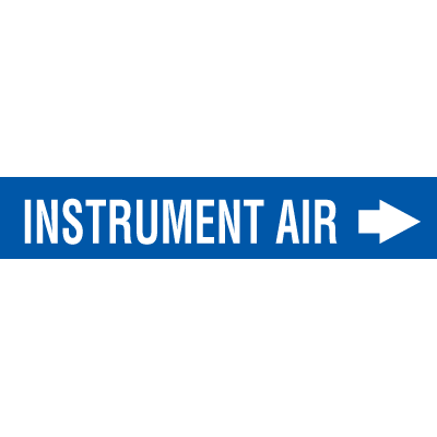 Instrument Air -  Economy Self-Adhesive Pipe Markers