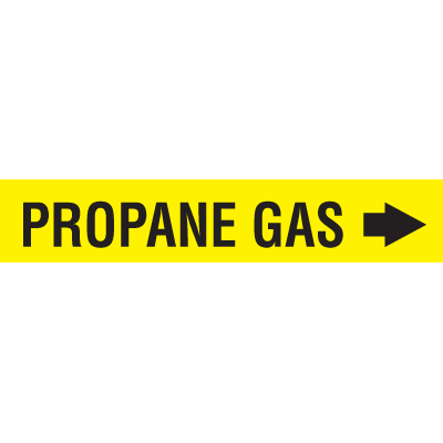 Propane Gas - Economy Self-Adhesive Pipe Markers
