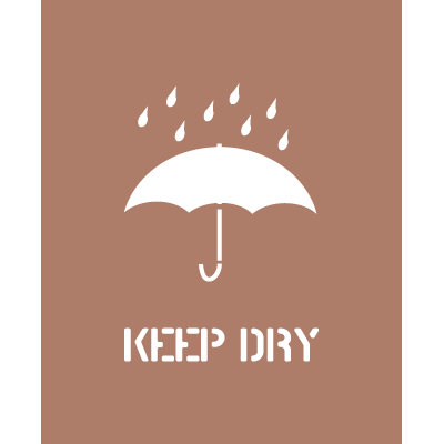 Shipping Instruction Stencils - Keep Dry