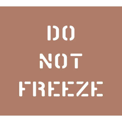 Shipping Instruction Stencils - Do Not Freeze
