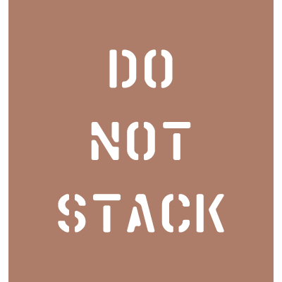 Shipping Instruction Stencils - Do Not Stack