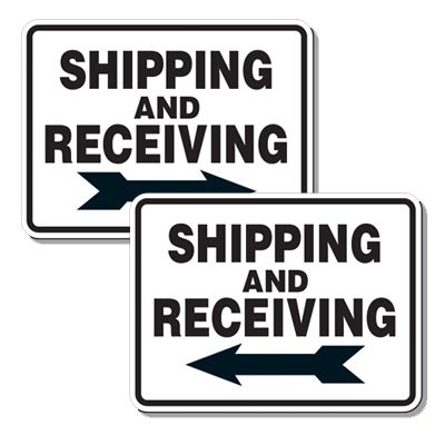 Shipping & Receiving Signs (Right/Left Arrow)