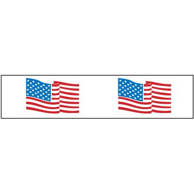 American Flag Shipping Tape Nadco PPW-2-55FL